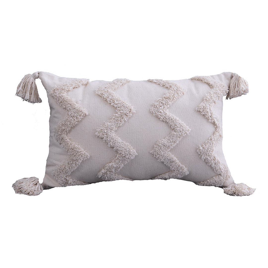 Housse de coussin en macramé Boho avec glands