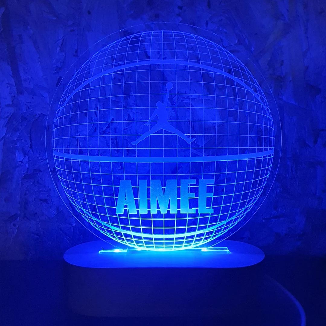 Personalised 3D Basketball Night Light