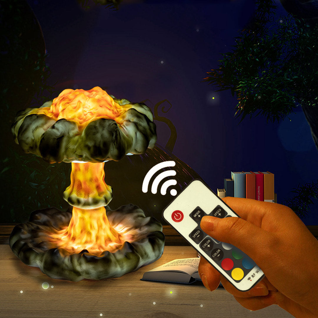 Lampe Nuage Champignon Explosion Nucléaire 3D