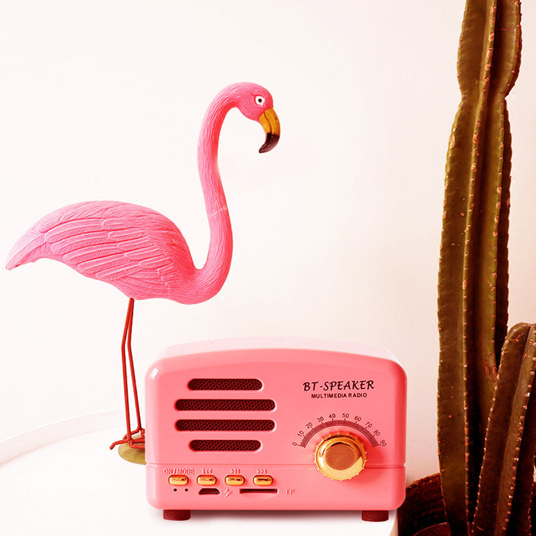 Tragbarer Bluetooth-Lautsprecher im Retro-Stil