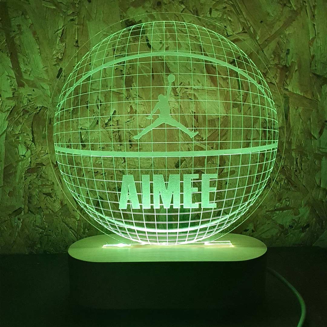 Personalised 3D Basketball Night Light