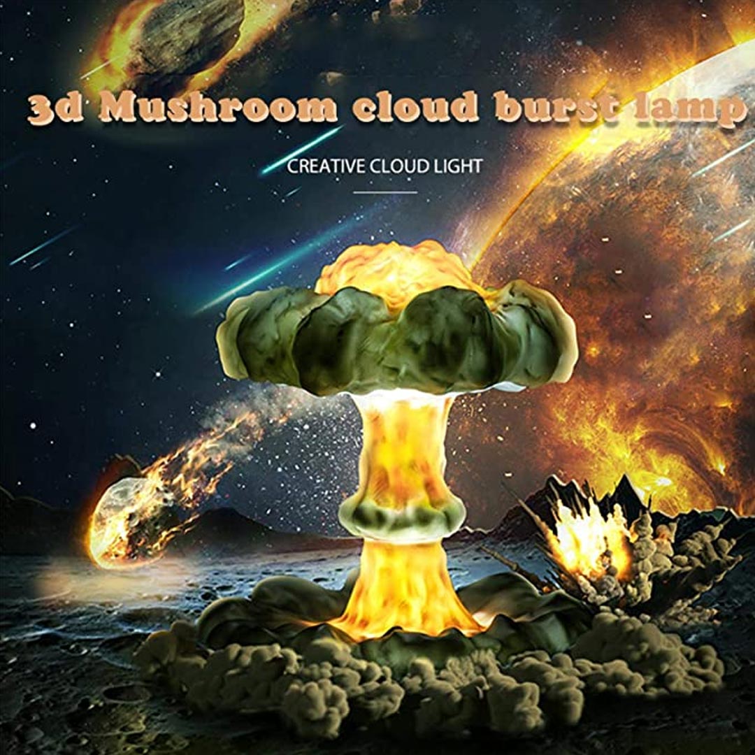 Lampe Nuage Champignon Explosion Nucléaire 3D