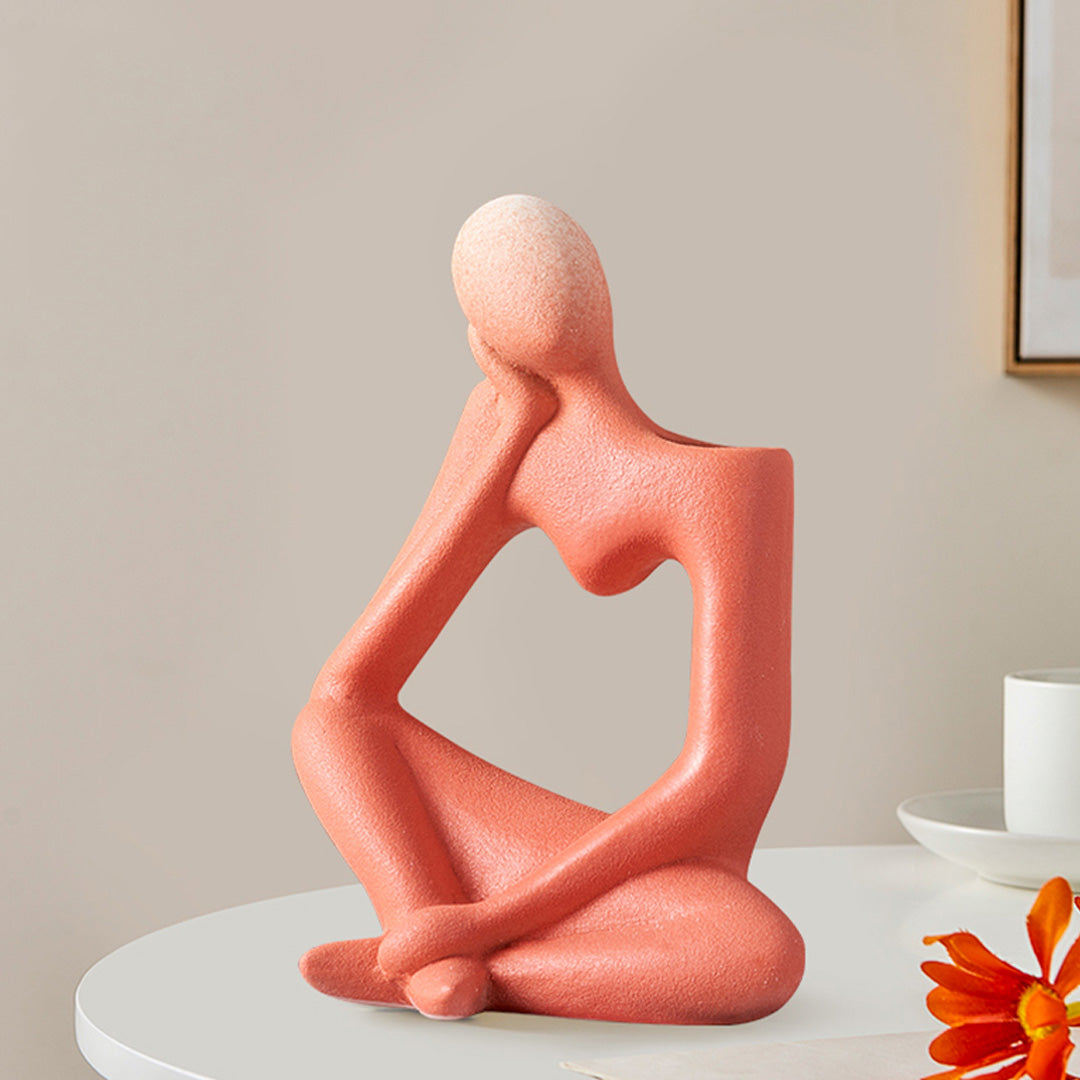 Abstract Thinker Vase