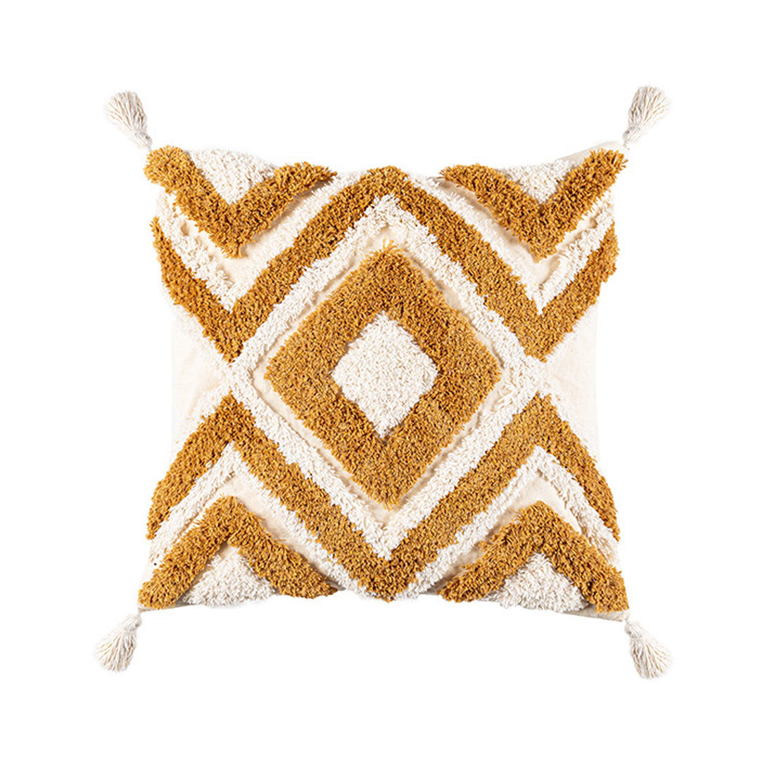 Housse de coussin en macramé Boho avec glands