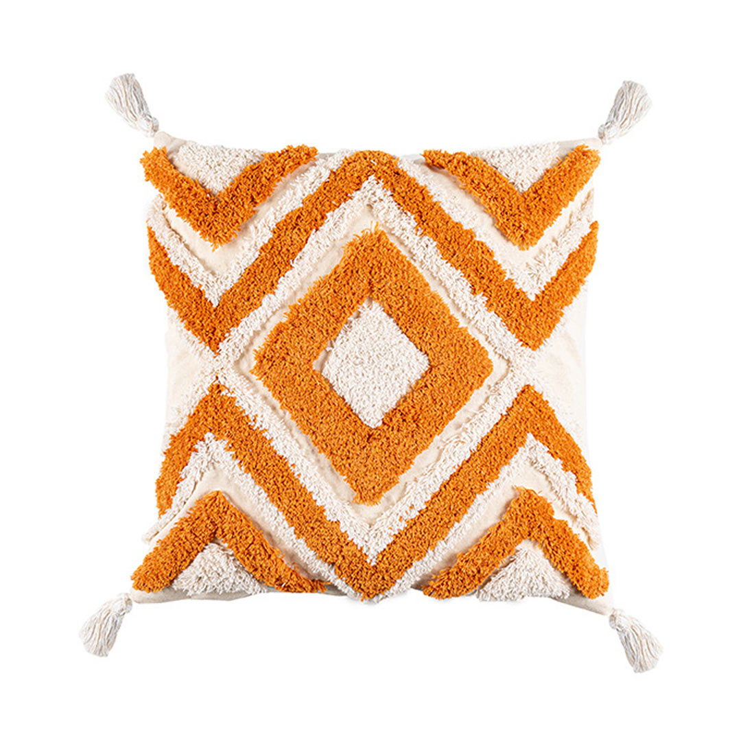 Housse de coussin en macramé Boho avec glands