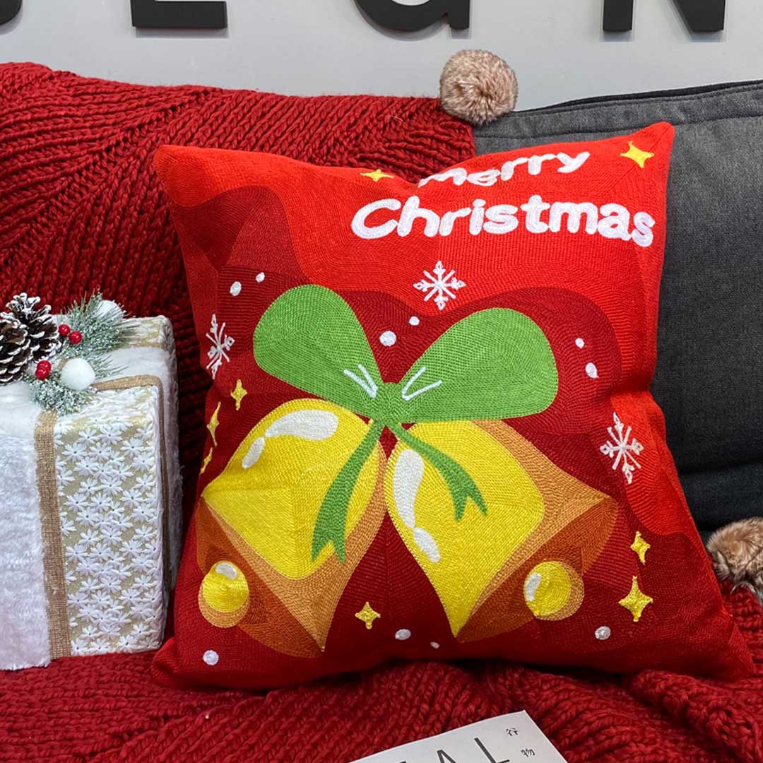 Christmas  Embroidered Cushion Covers
