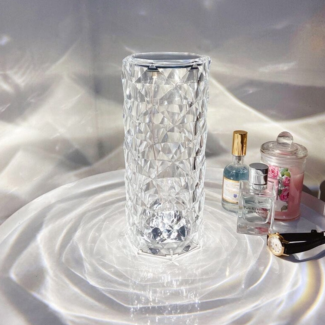 Luz de noche de diamante de cristal