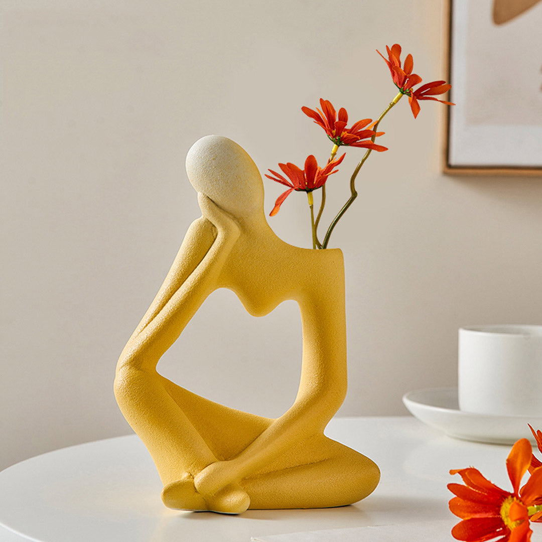 Abstract Thinker Vase