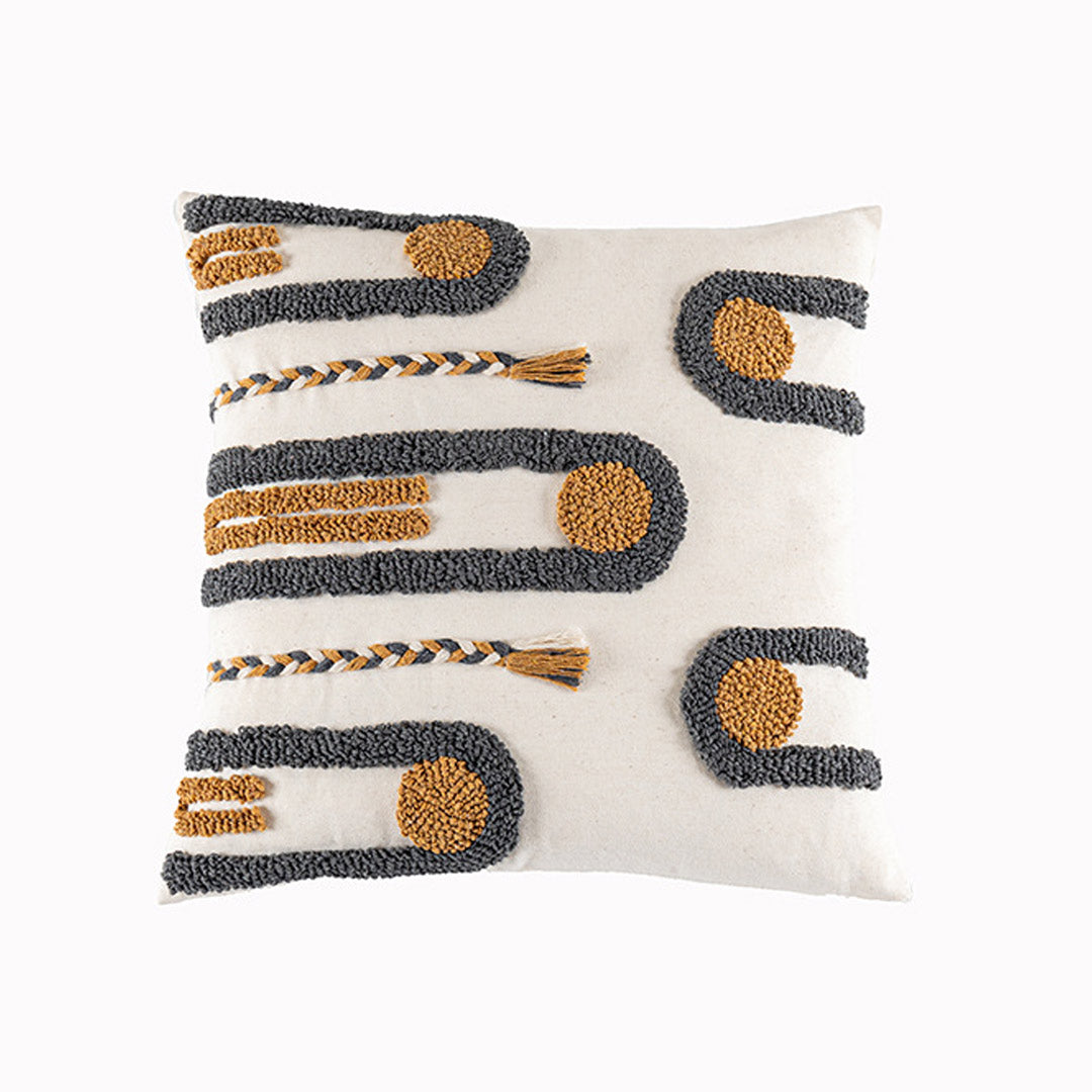 Funda de almohada Boho Macrame con borlas