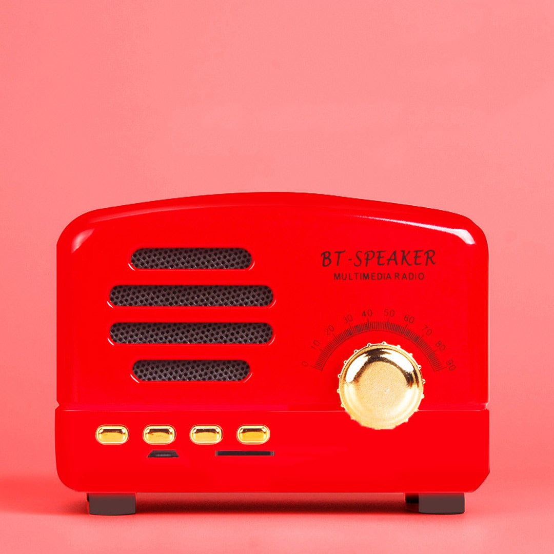 Tragbarer Bluetooth-Lautsprecher im Retro-Stil