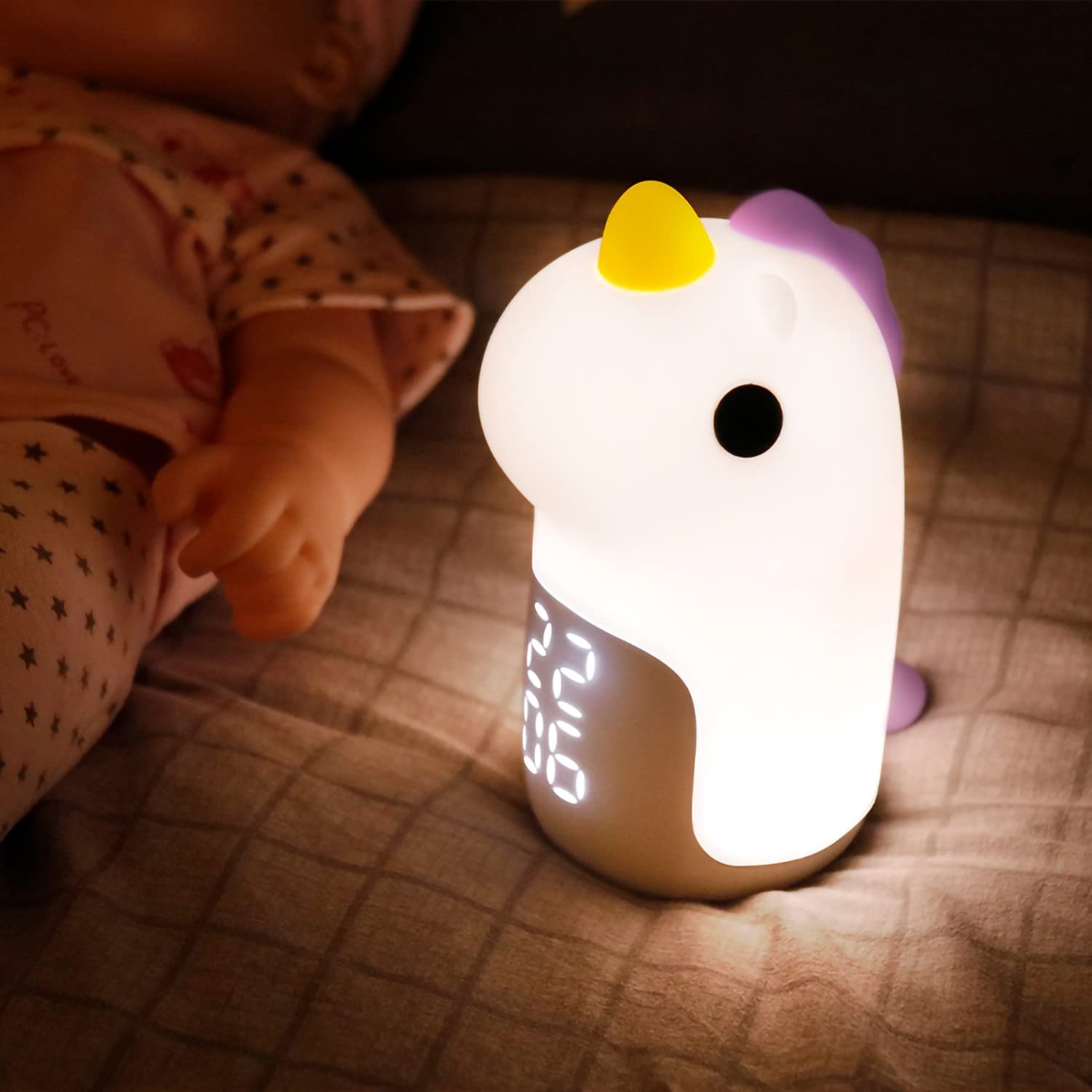 Kung Fu Chicken Cute Night Light Alarm Clock