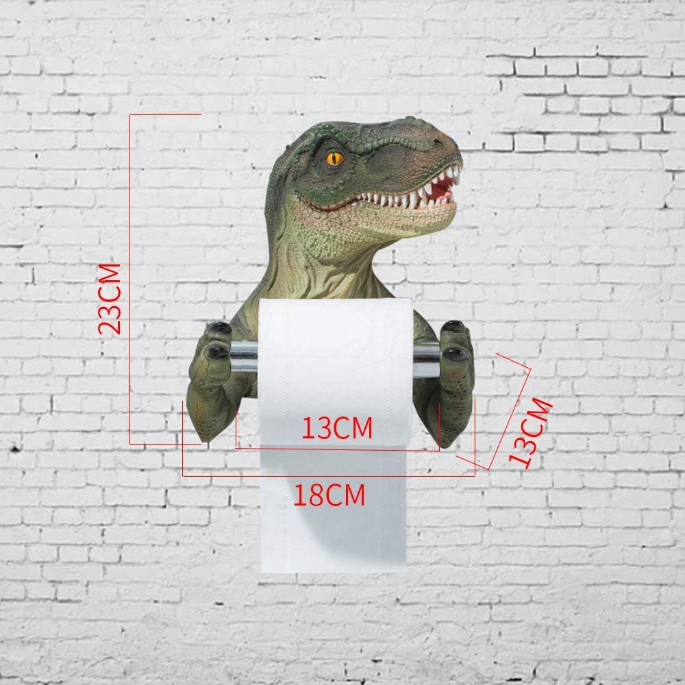 Porte-rouleau de papier dinosaure