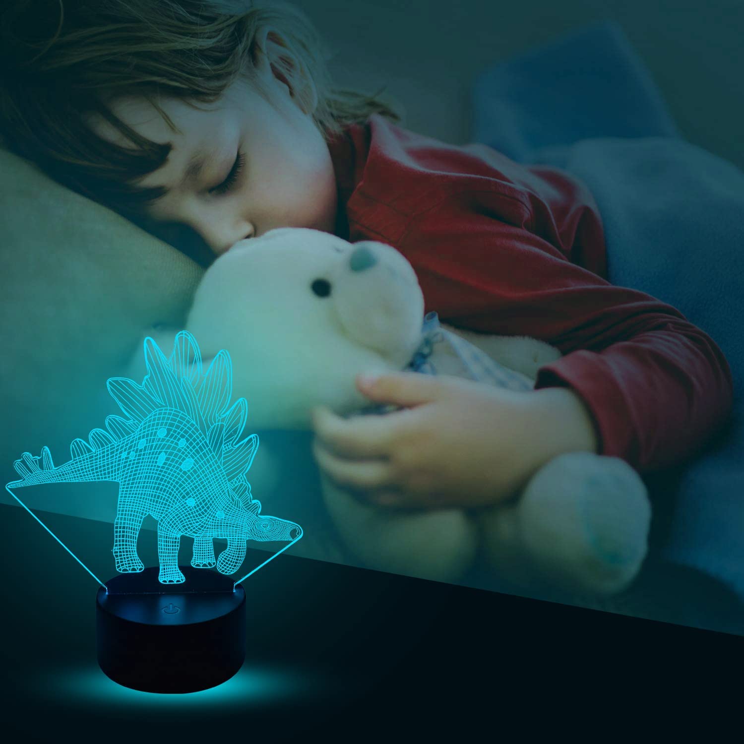 Lampe Illusion 3D Dinosaure