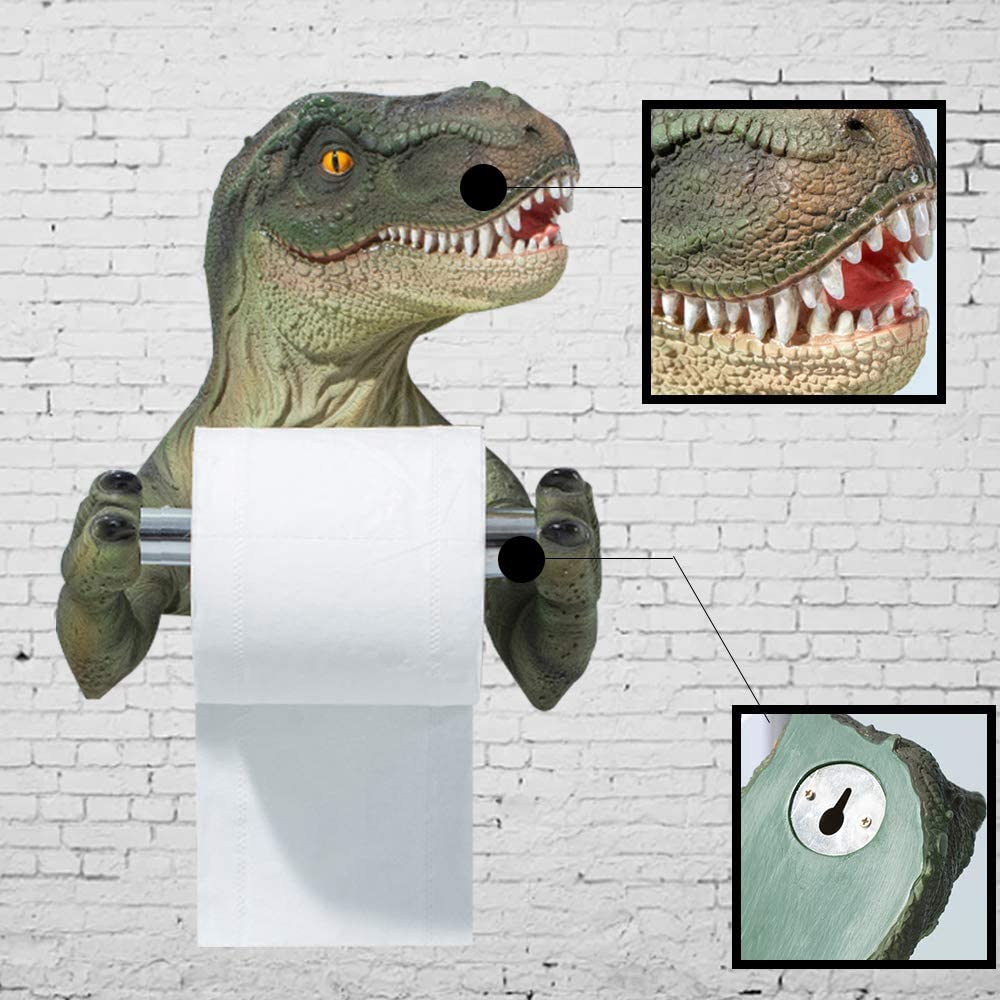 Portarrollos de papel de dinosaurio