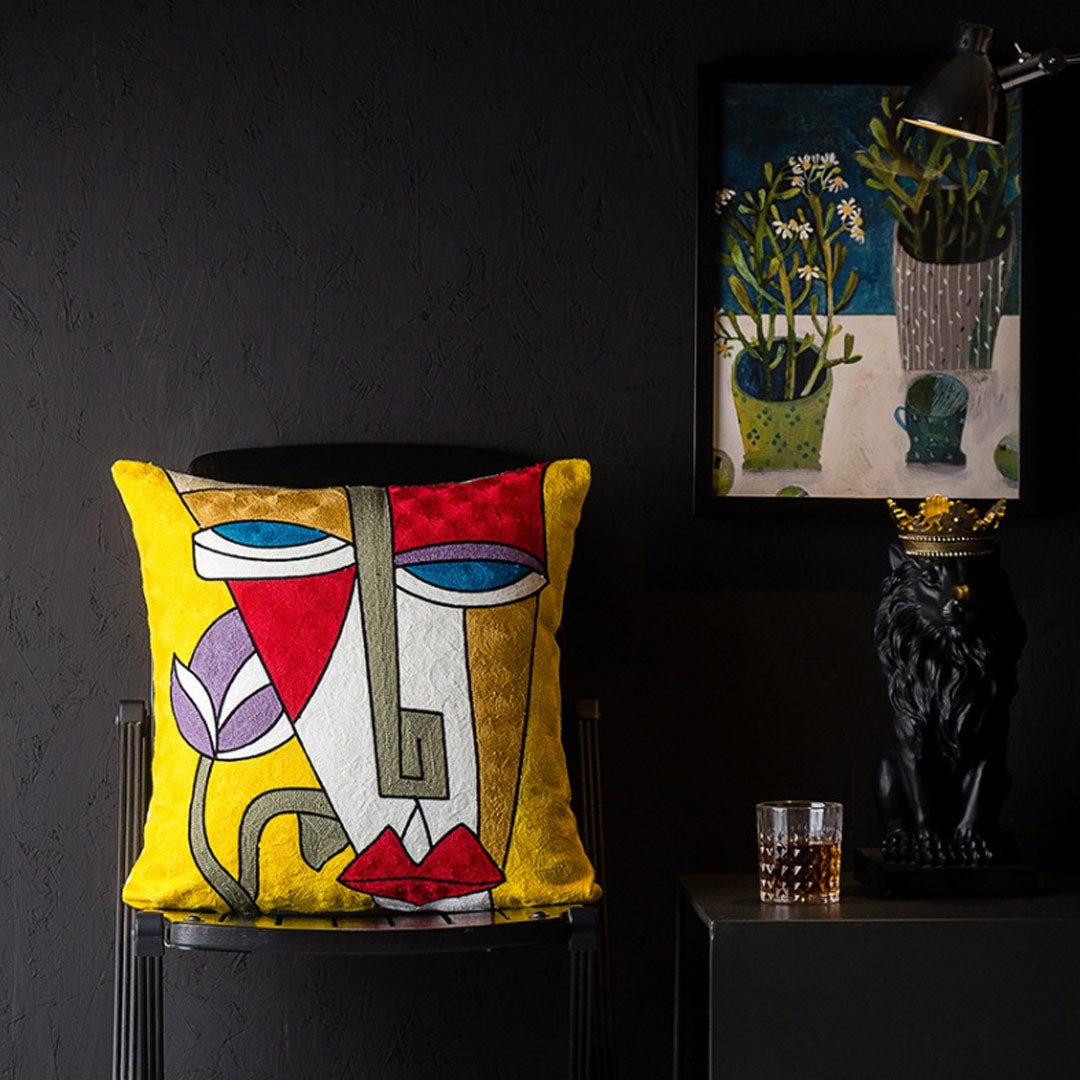 Taies d'oreiller d'art abstrait moderne (0215)