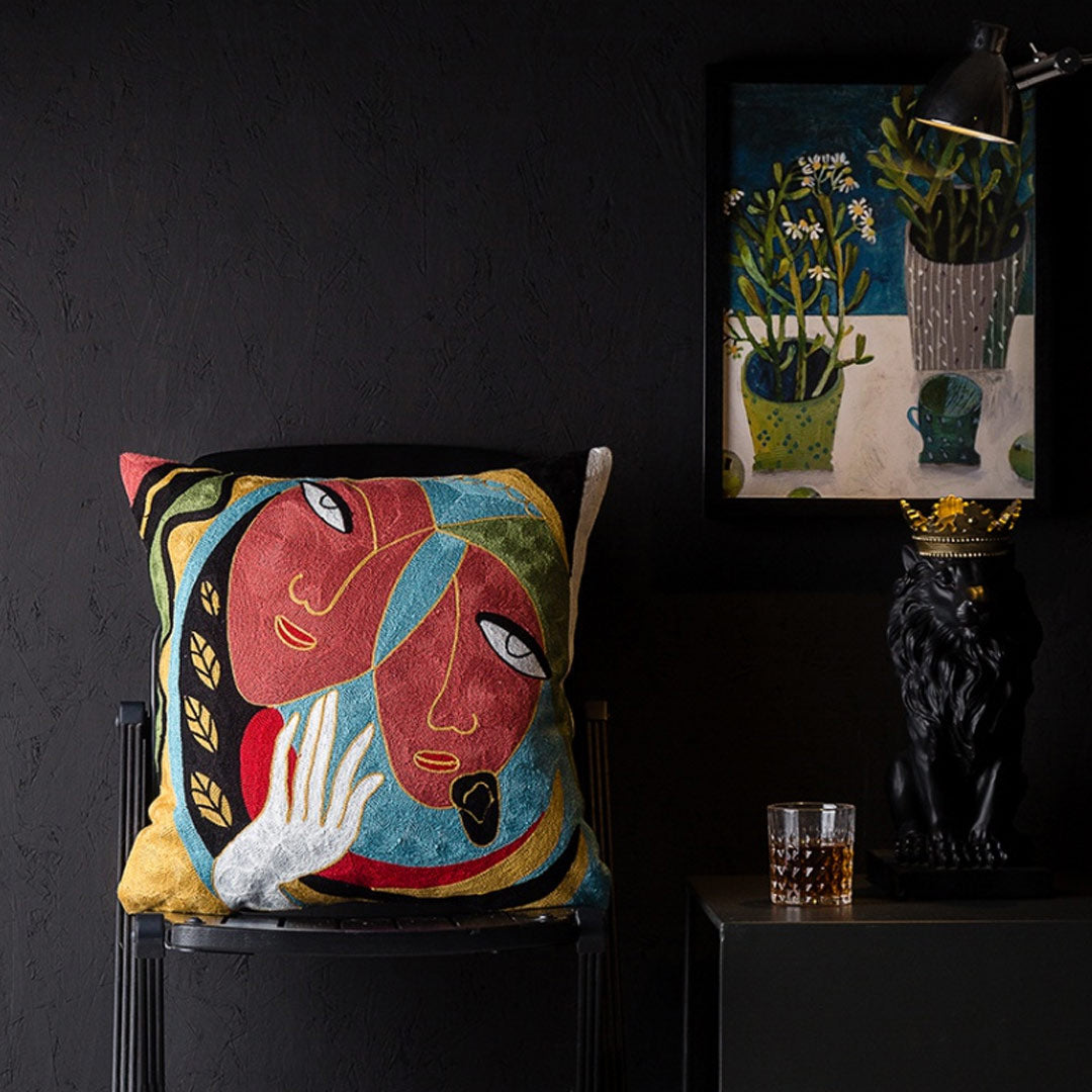 Taies d'oreiller d'art abstrait moderne (0215)