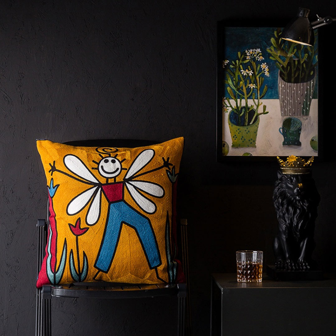 Taies d'oreiller d'art abstrait moderne (0215)