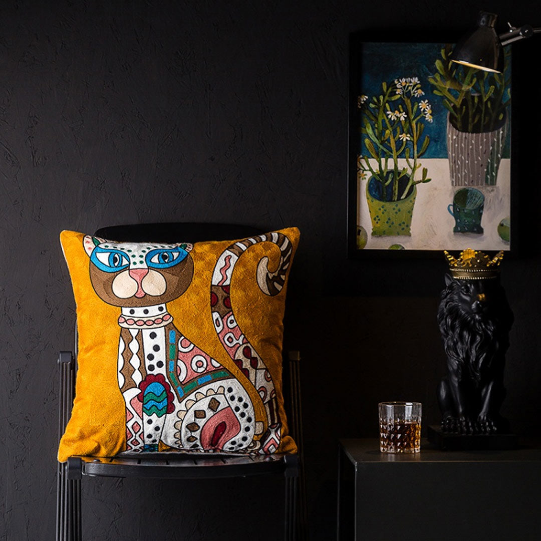 Taies d'oreiller d'art abstrait moderne (0215)