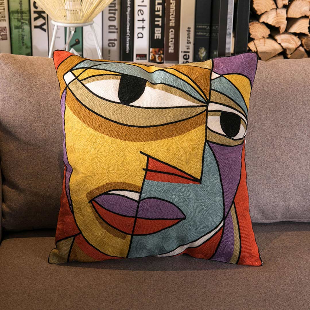 Taies d'oreiller d'art abstrait moderne (0215)