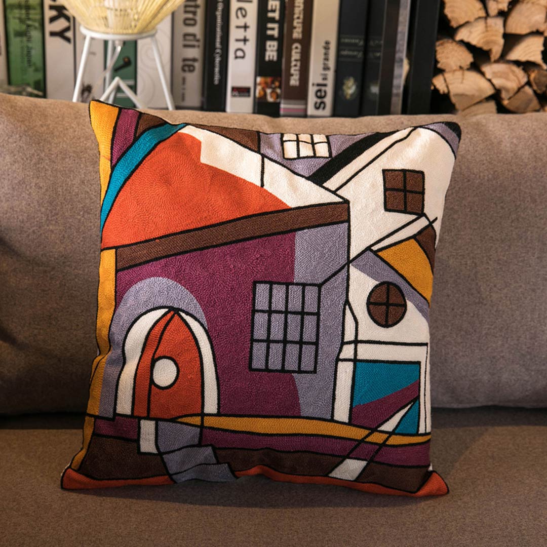 Taies d'oreiller d'art abstrait moderne (0215)