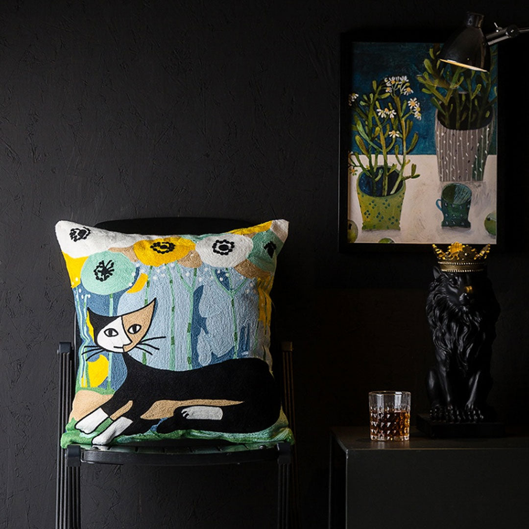 Taies d'oreiller d'art abstrait moderne (0215)