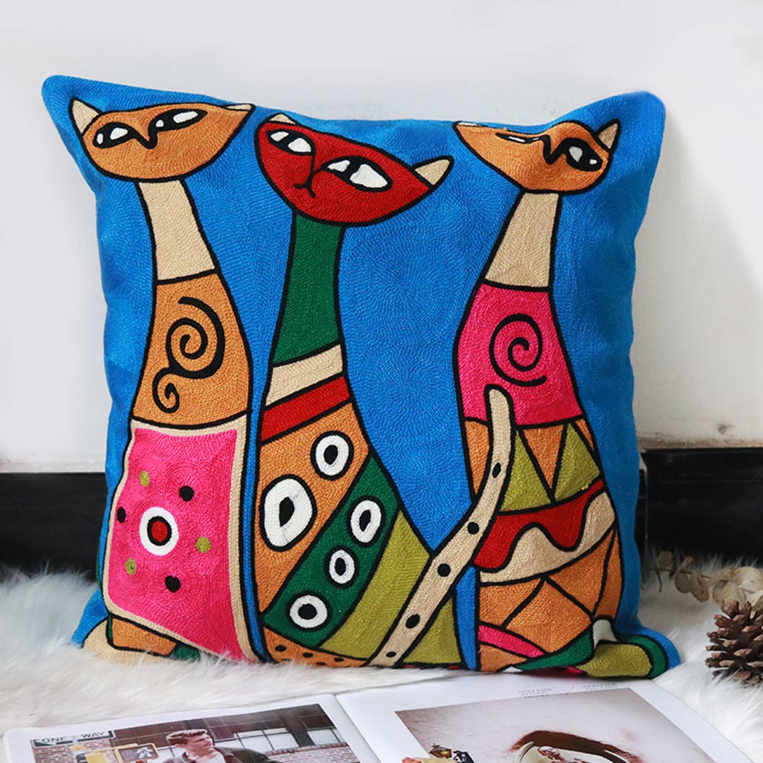 Taies d'oreiller d'art abstrait moderne (0215)