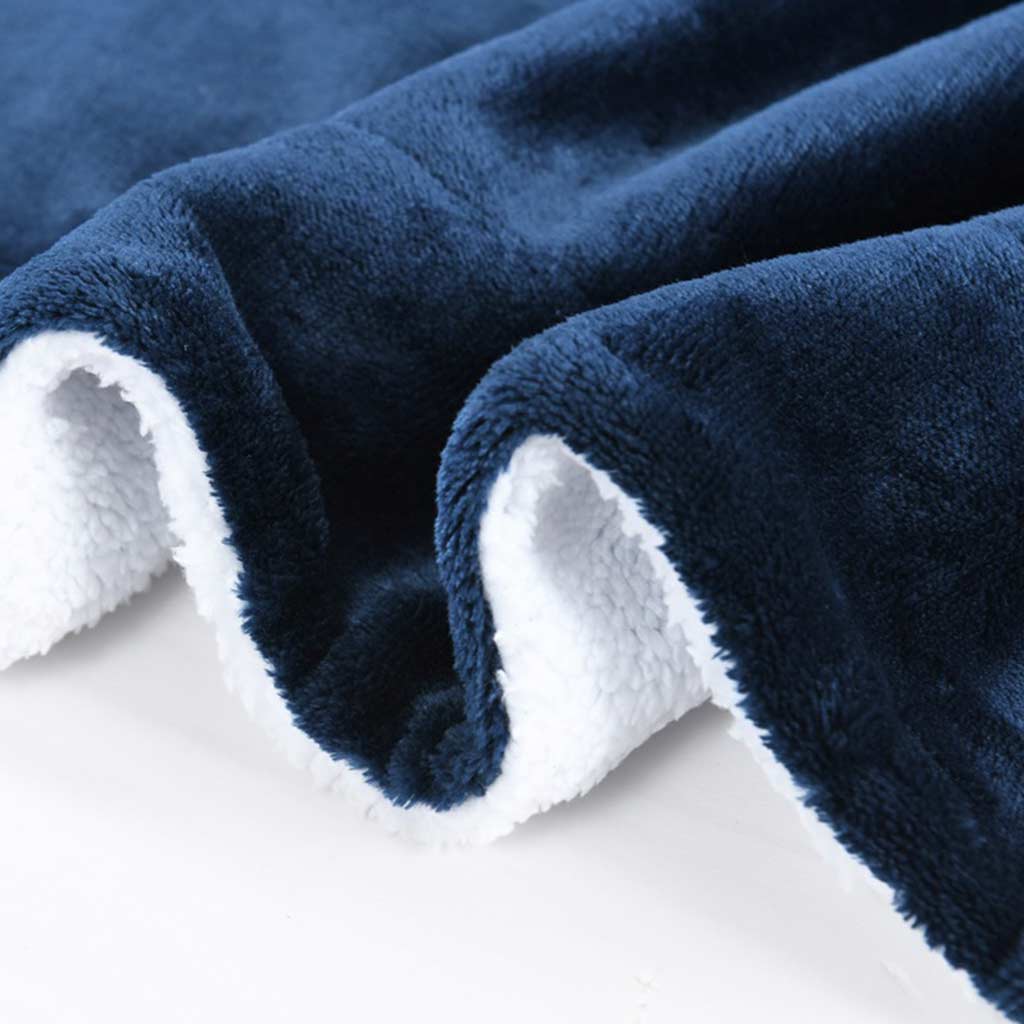 Solid Color Sherpa Fleece Blanket