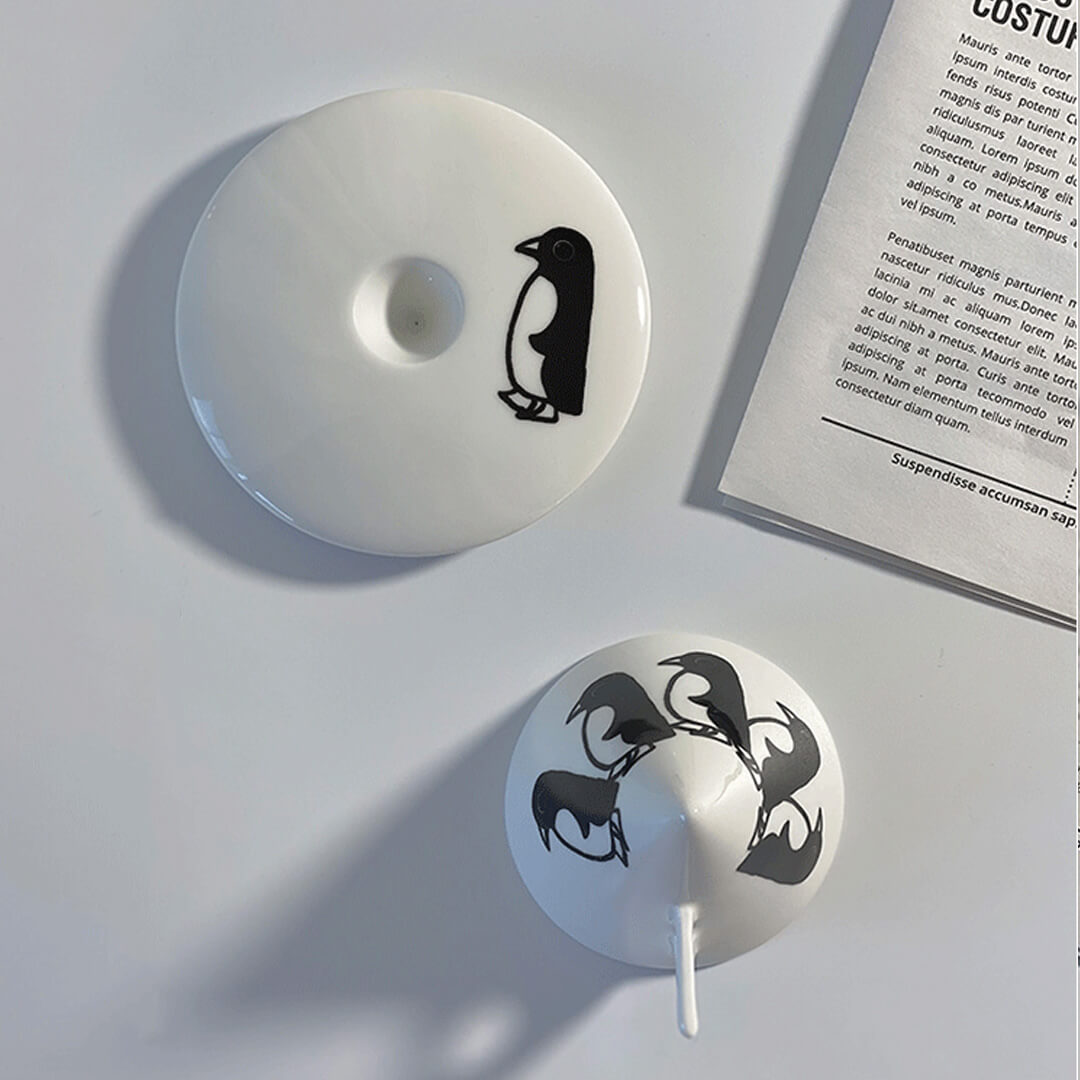 Penguin Printed Bone China Mug With Saucer