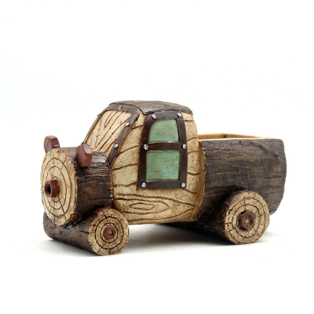 Simulation Woodgrain Plant Pot