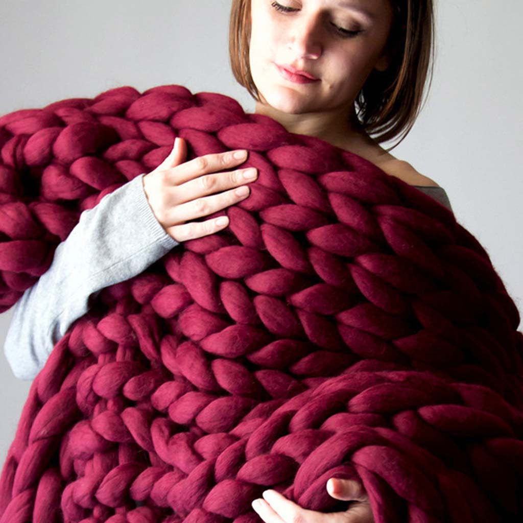 Couverture tricotée épaisse