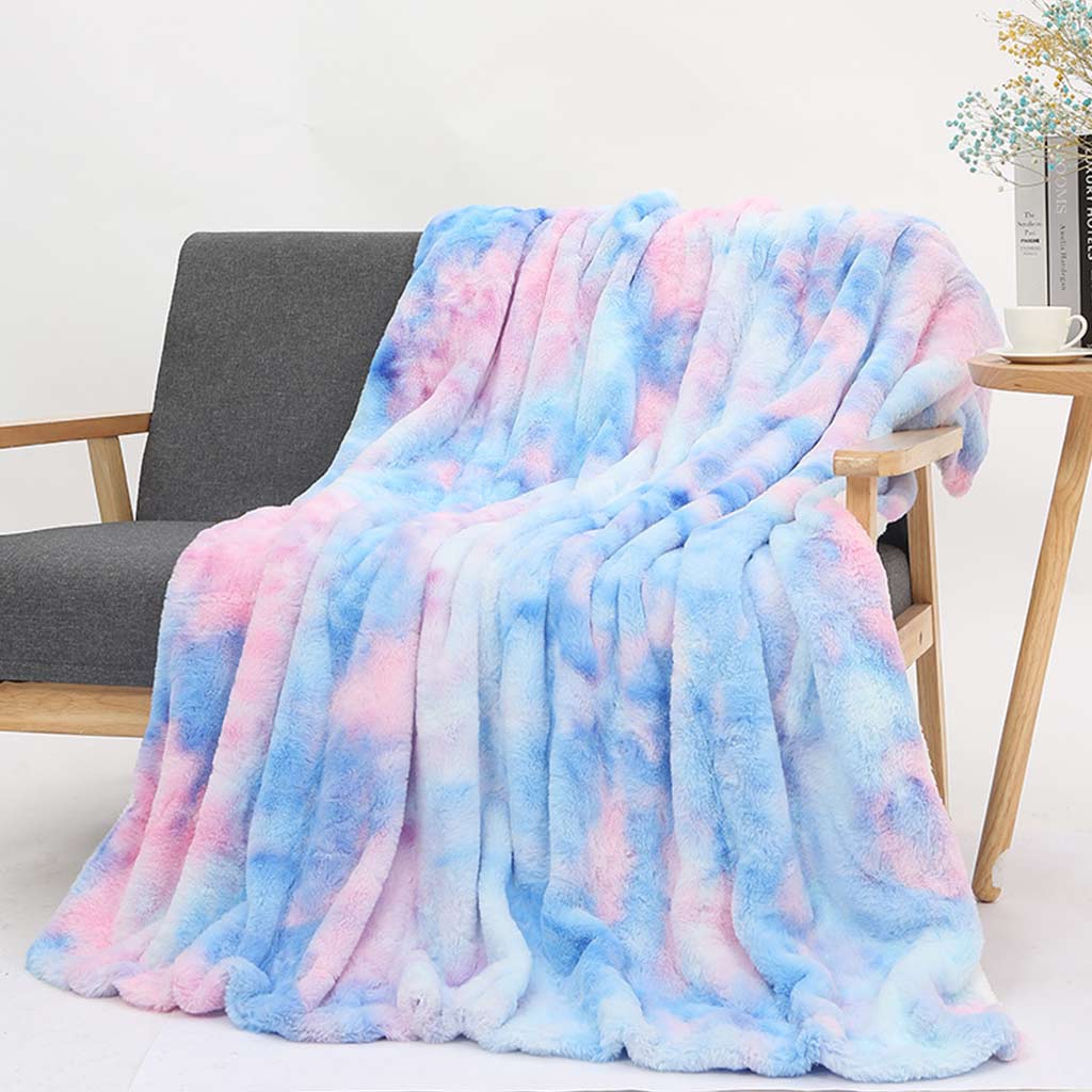 Coperta tie-dye arcobaleno