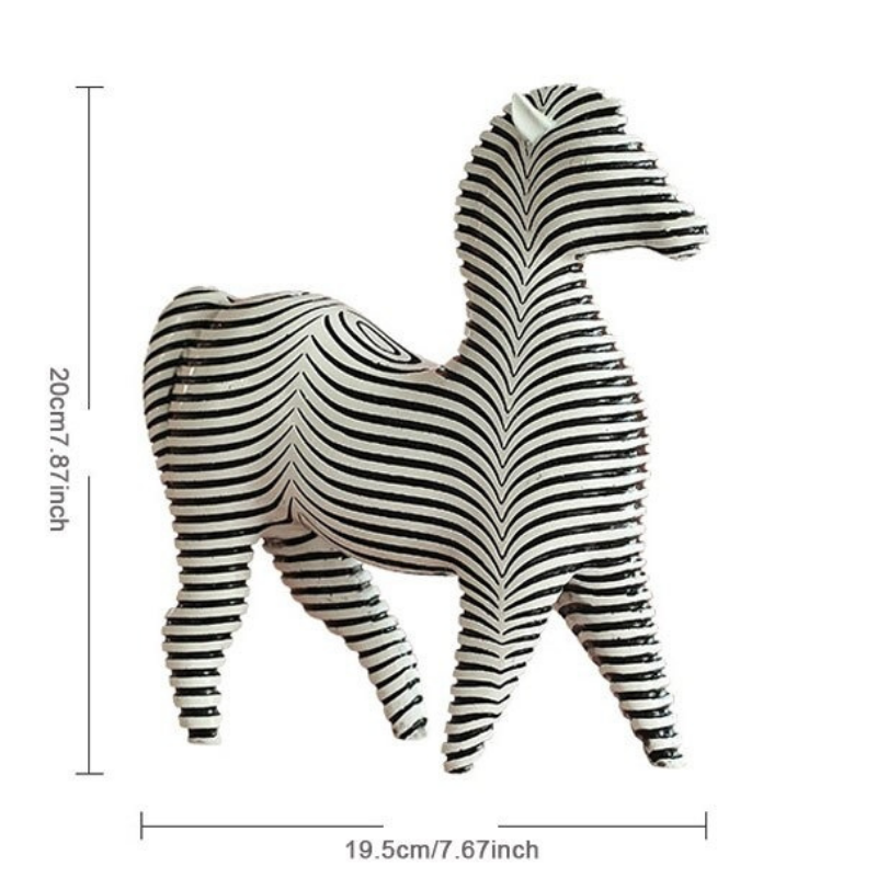 Modern B&W Animal Figurines