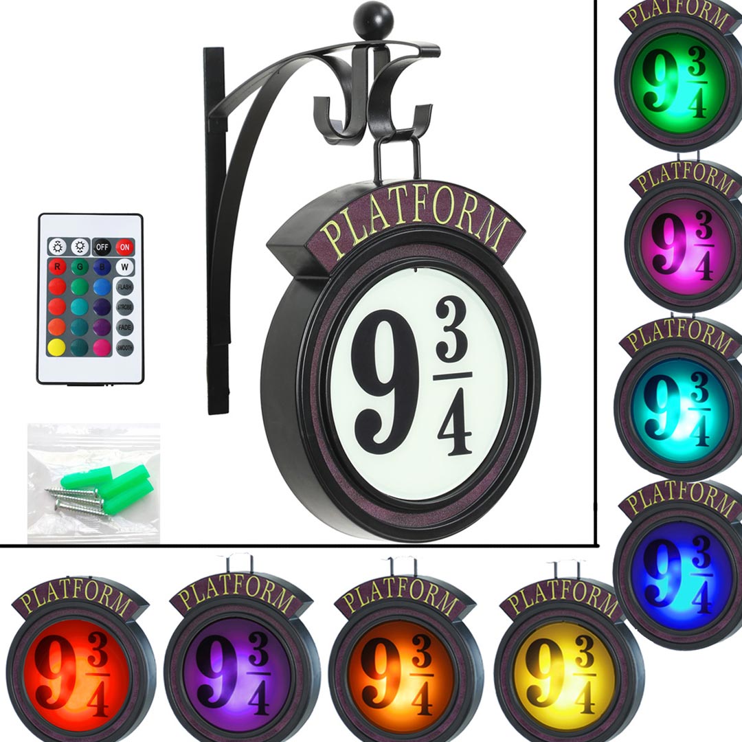 Harry Potter 9 3/4 Sign Vintage Decorative Light