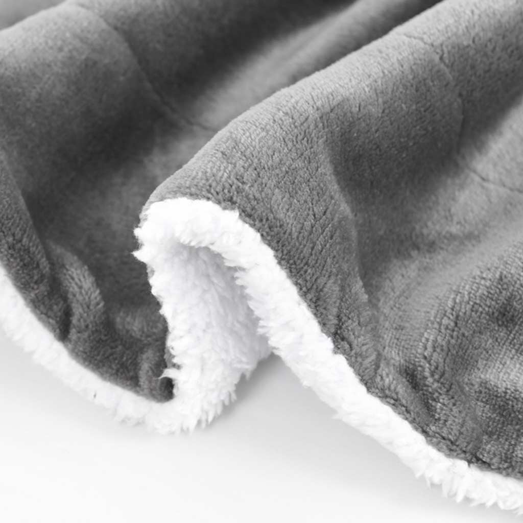 Solid Color Sherpa Fleece Blanket