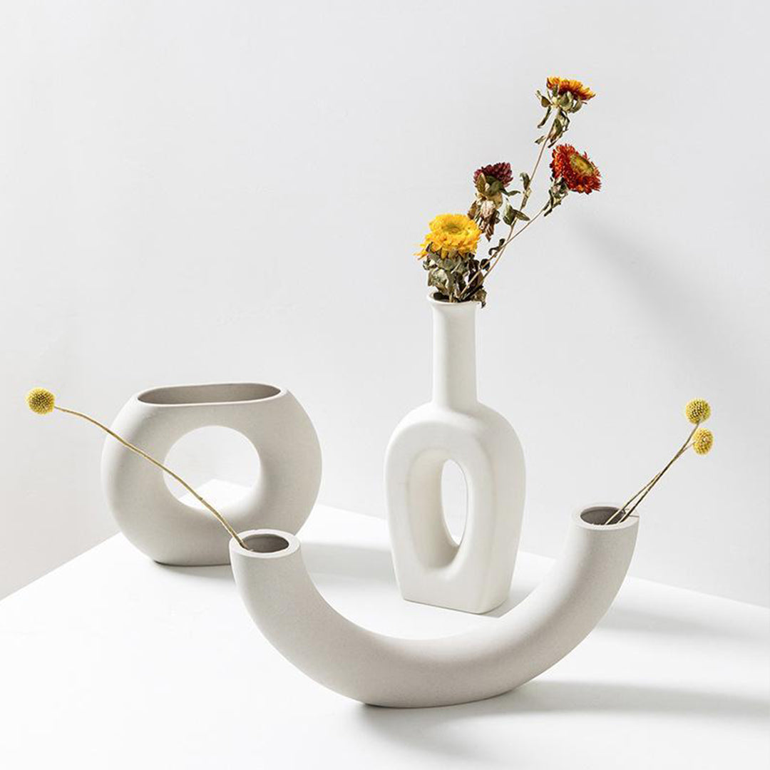 Handgemachte Vase minimalistisches Heimdekor-Handwerk