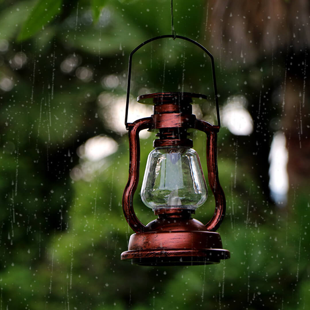 Lámpara LED de decoración de jardín solar retro