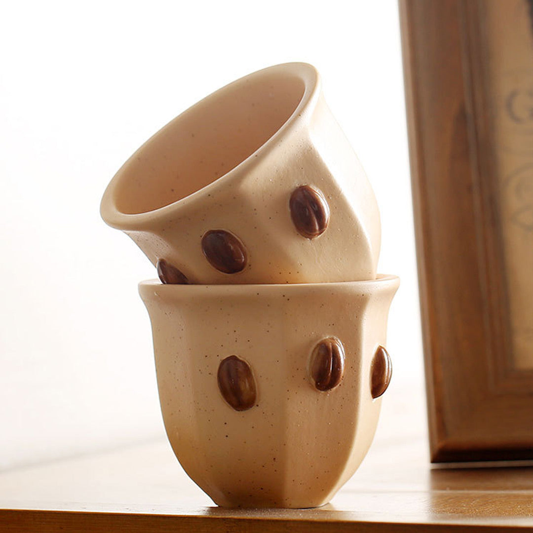 Creative Coffee Bean Design Ceramic Coffee Cup