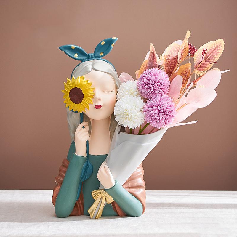 Vase à fleurs ensoleillé