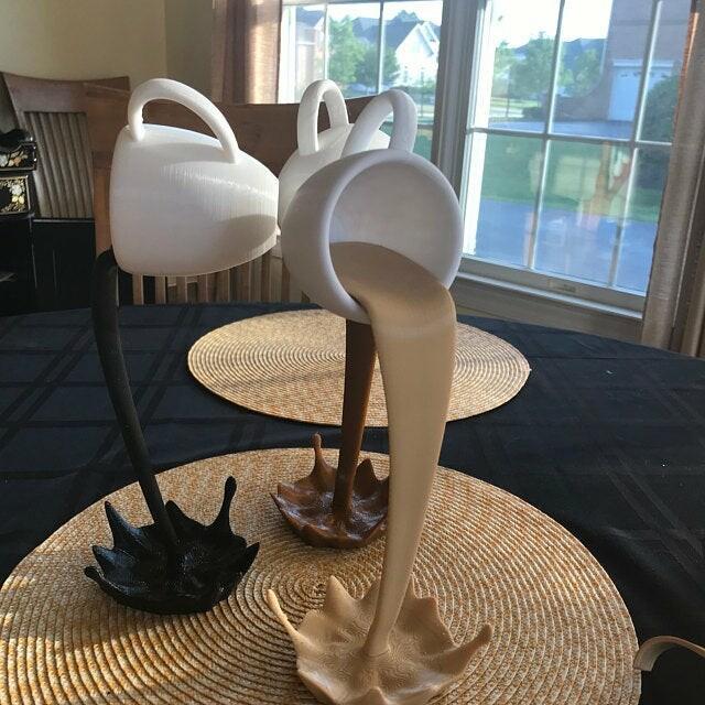 Kaffeetasse Becher Skulptur Dekor