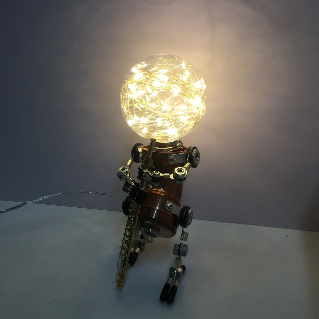 Lampe Robot Steampunk