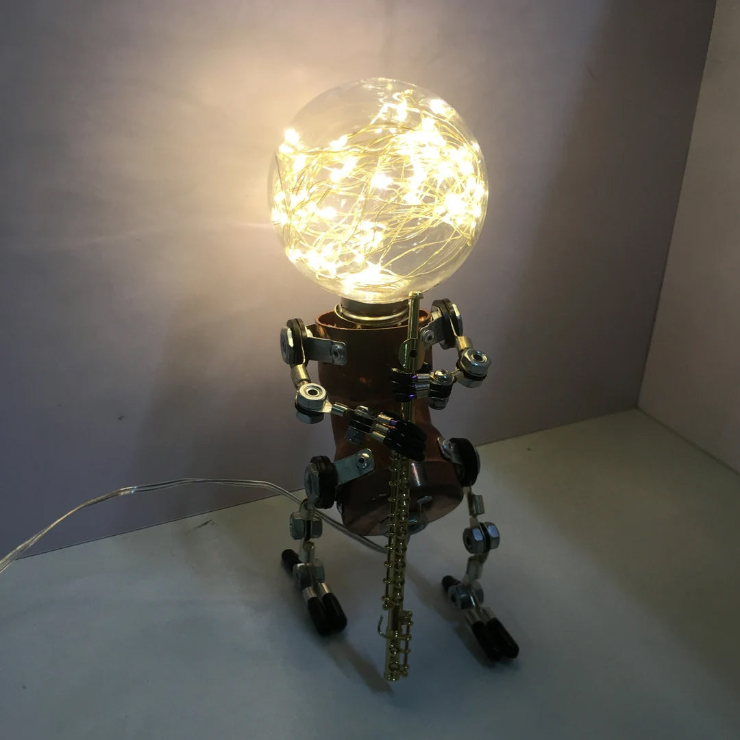 Lampada robot Steampunk