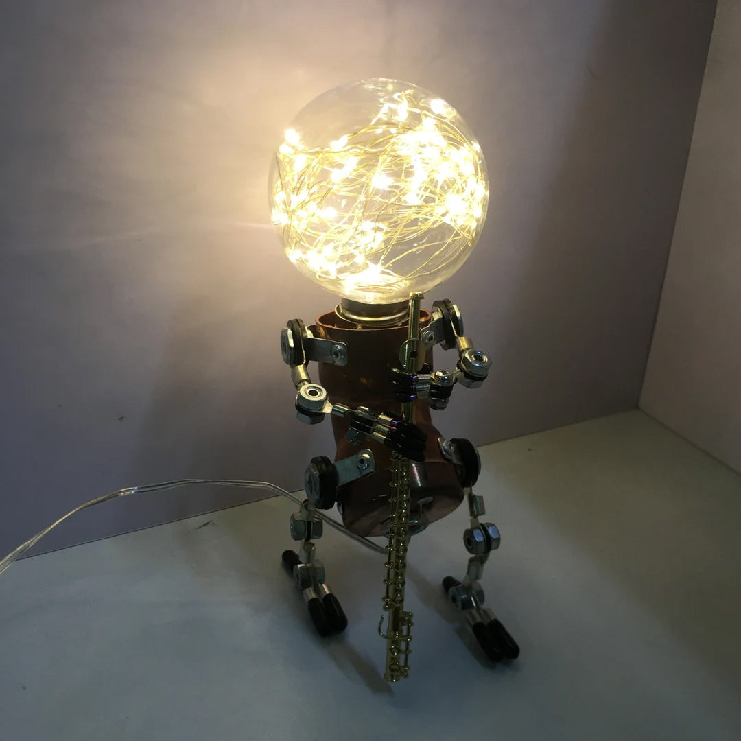 Steampunk Robot Lamp