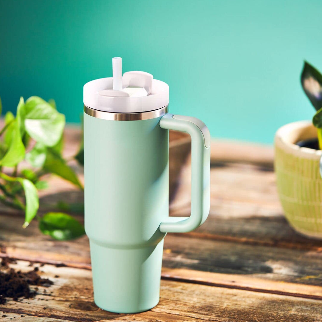 Stainless Steel Vacuum Insulated Tumbler with Lid and Straw