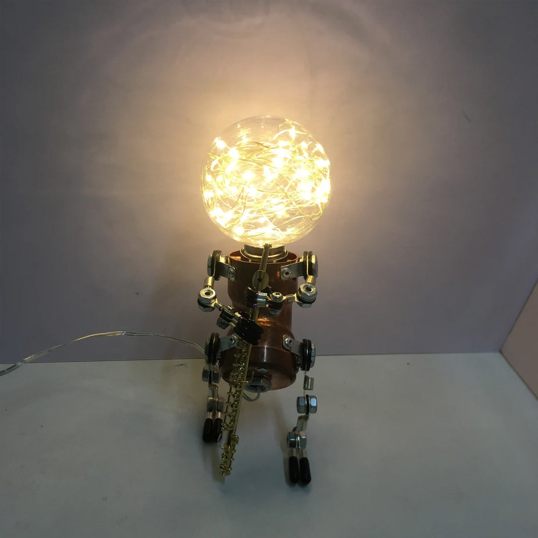 Steampunk-Roboter-Lampe