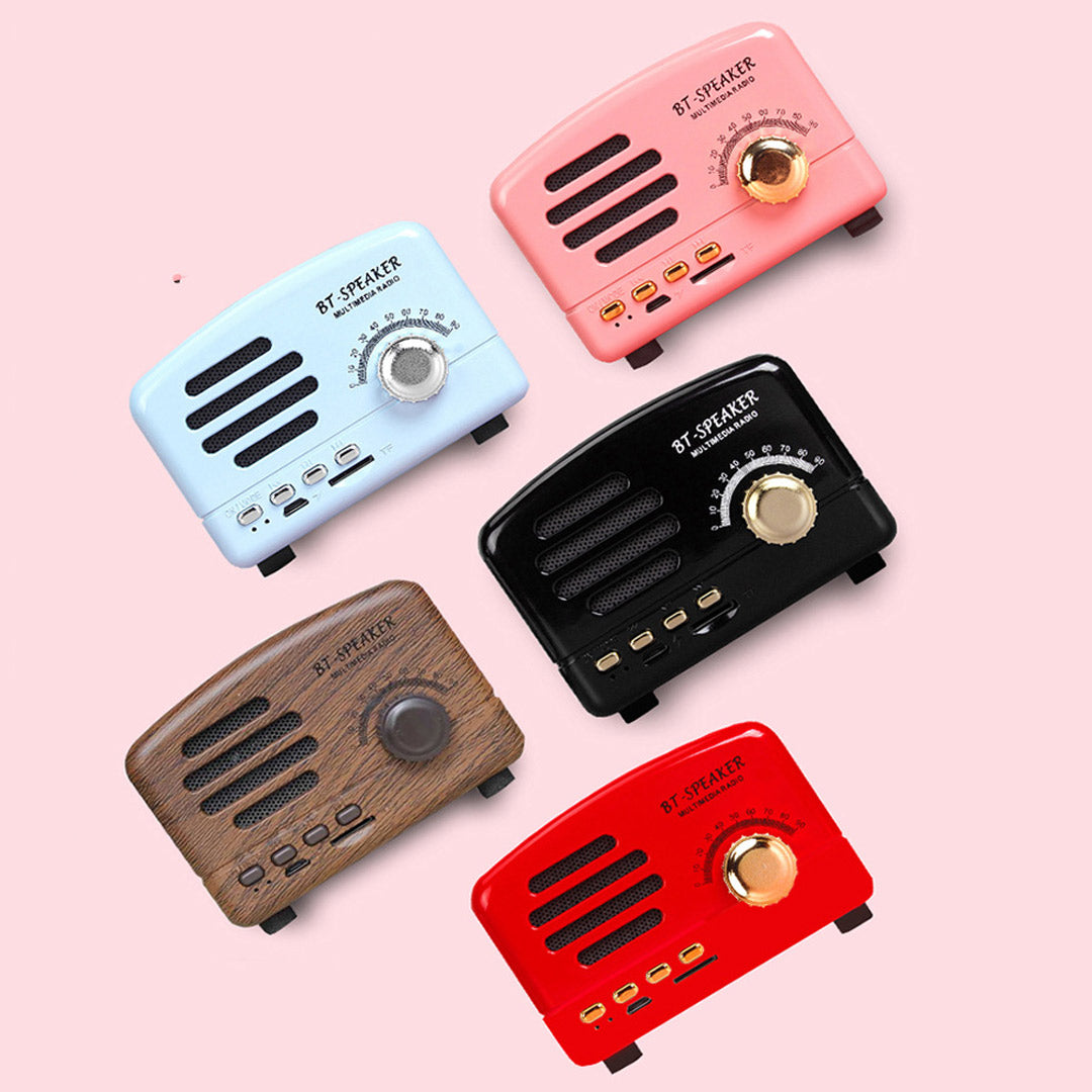Tragbarer Bluetooth-Lautsprecher im Retro-Stil
