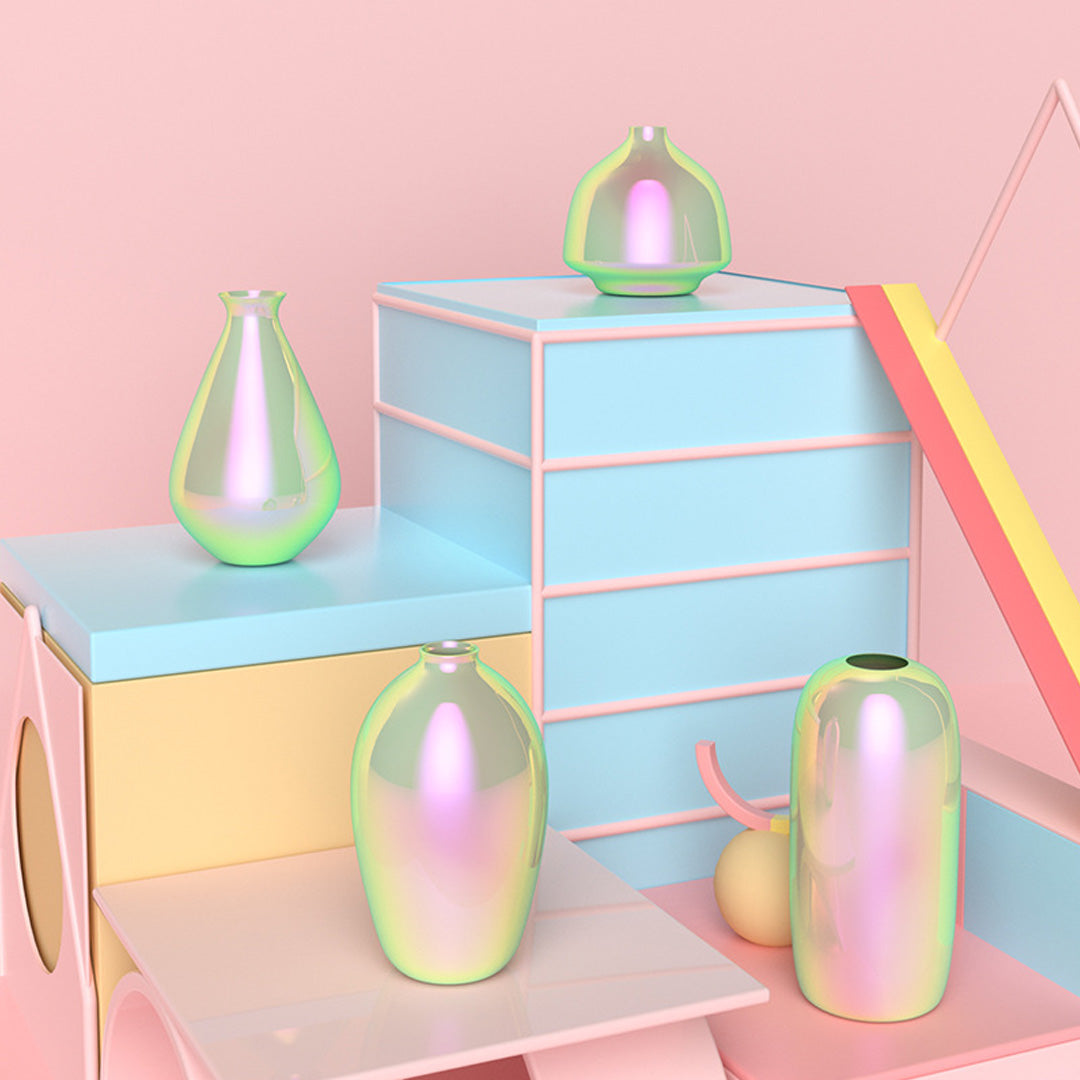 Kreative Regenbogen-Keramikvase