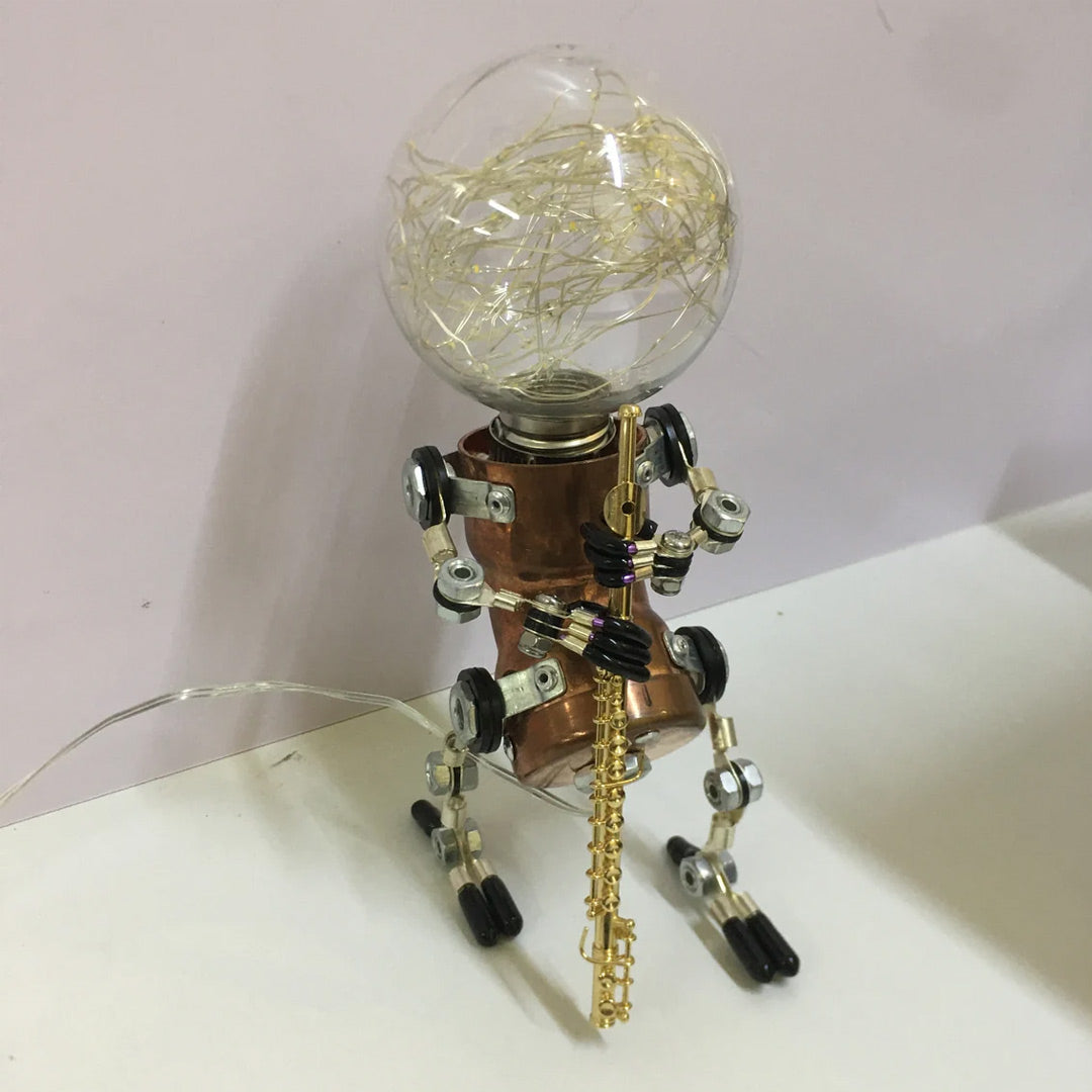 Lampada robot Steampunk