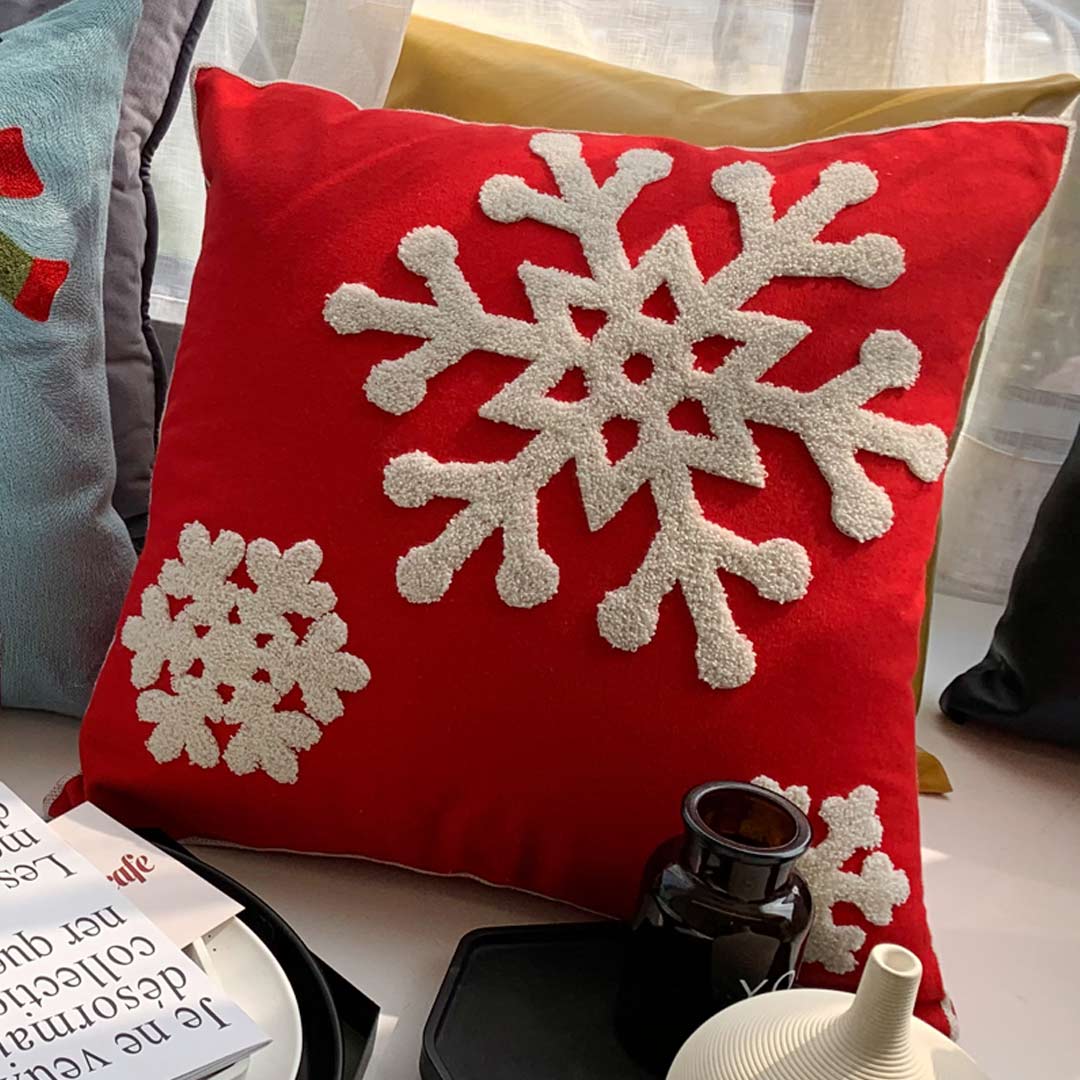 Christmas  Embroidered Cushion Covers