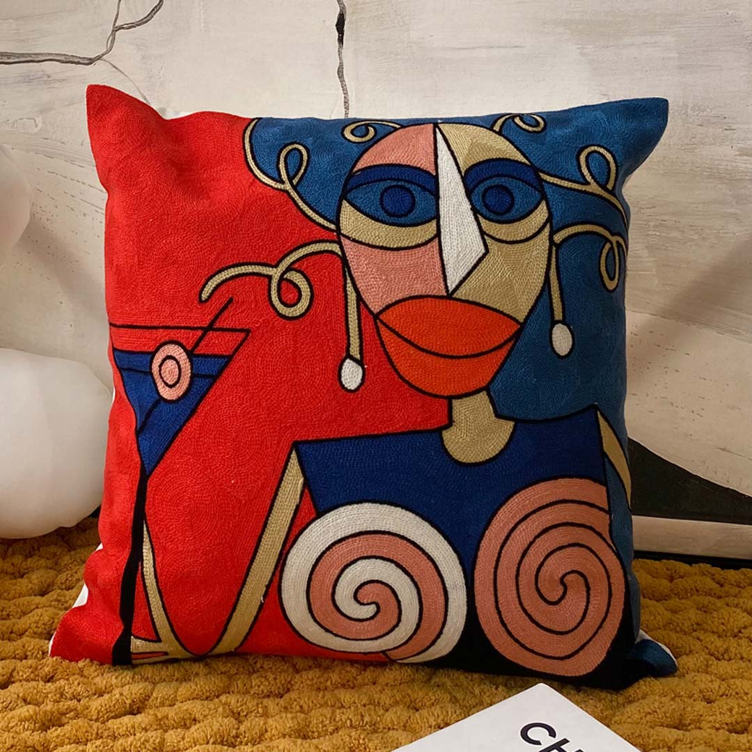 Taies d'oreiller d'art abstrait moderne (0215)