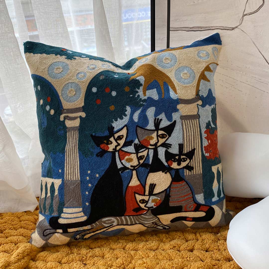 Taies d'oreiller d'art abstrait moderne (0215)